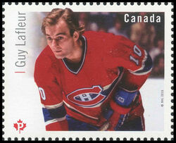 Guy Lafleur - WA Canada Postage Stamp | Great Canadian NHL Hockey Forwards