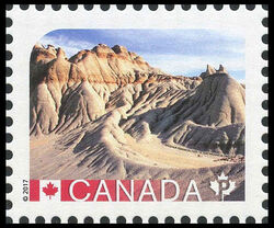 Dinosaur Provincial Park - UNESCO World Heritage Site - WA Canada Postage Stamp | UNESCO World Heritage Sites in Canada