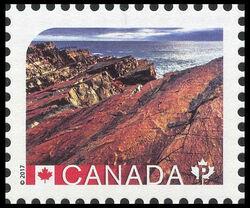 Mistaken Point - UNESCO World Heritage Site - WA Canada Postage Stamp | UNESCO World Heritage Sites in Canada