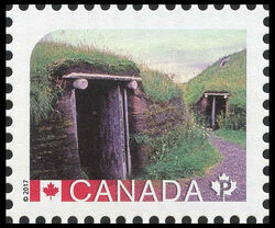 L’Anse Aux Meadows National Historic Site - UNESCO World Heritage Site - WA Canada Postage Stamp | UNESCO World Heritage Sites in Canada