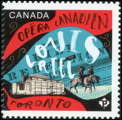 Louis Riel By Harry Somers - Canadian Opera - Quarterly Pack Die Cut Canada Postage Stamp | Canadian Opera