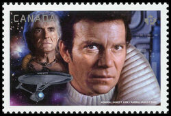 Admiral James T. Kirk Vs. Khan Noonien Singh - WA Canada Postage Stamp | Star Trek