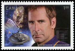 Captain Jonathan Archer Vs. Commander Dolim - WA Canada Postage Stamp | Star Trek