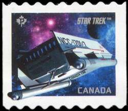 Galileo - The Shuttlecraft - Quarterly Pack Die Cut Canada Postage Stamp | Star Trek