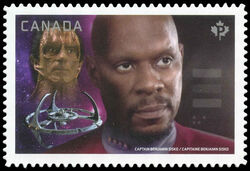Captain Benjamin Sisko Vs. Dukat - Quarterly Pack Die Cut Canada Postage Stamp | Star Trek