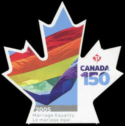 Marriage Equality - Canada 150 - Quarterly Pack Die Cut Canada Postage Stamp | Canada 150