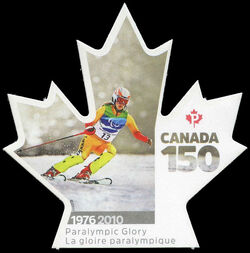 Paralympic Glory - Canada 150 - Quarterly Pack Die Cut Canada Postage Stamp | Canada 150