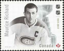 Maurice (Rocket) Richard - WA Canada Postage Stamp | Canadian Hockey Legends