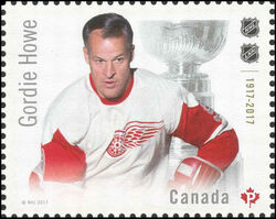 Gordie Howe - WA Canada Postage Stamp | Canadian Hockey Legends