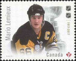 Mario Lemieux - WA Canada Postage Stamp | Canadian Hockey Legends