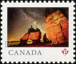 Hopewell Rocks (NB) - WA Canada Postage Stamp | From Far and Wide