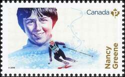 Nancy Greene - WA Canada Postage Stamp | Canadian Women in Winter Sports