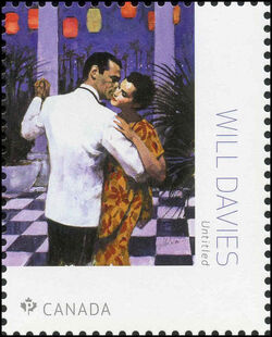 Harlequin Book Cover - Will Davies - WA Canada Postage Stamp | Great Canadian Illustrators