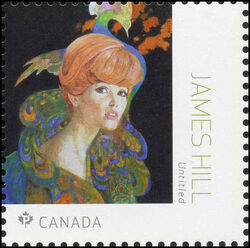 Hair Fashion In 1966 Redbook - James Hill - WA Canada Postage Stamp | Great Canadian Illustrators