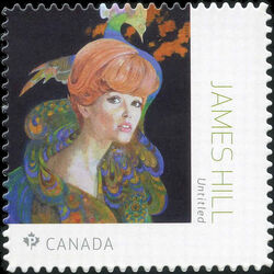 Hair Fashion In 1966 Redbook - James Hill - Quarterly Pack Die Cut Canada Postage Stamp | Great Canadian Illustrators