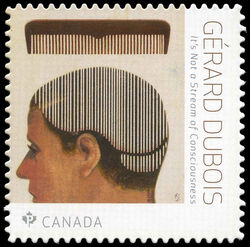 It’s Not A Stream Of Consciousness - Gerard DuBois - Quarterly Pack Die Cut Canada Postage Stamp | Great Canadian Illustrators