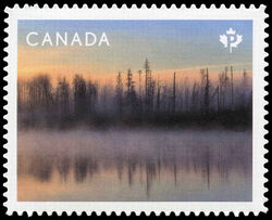 Steam Fog - Quarterly Pack Die Cut Canada Postage Stamp | Weather Wonders