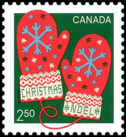 Christmas Mittens - WA Canada Postage Stamp | Warm and Cosy - Christmas 2018