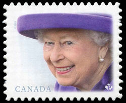 Her Majesty Queen Elizabeth II - Quarterly Pack Die Cut Canada Postage Stamp