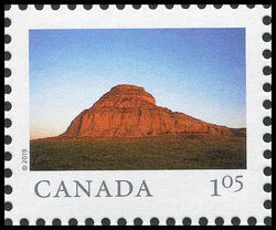Castle Butte, Big Muddy Badlands - Saskatchewan - WA Canada Postage Stamp | From Far and Wide