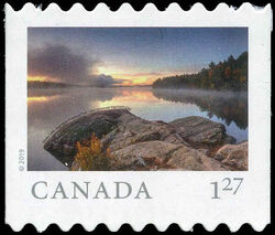 Smoke Lake, Algonquin Provincial Park - Ontario - Quarterly Pack Die Cut Canada Postage Stamp | From Far and Wide