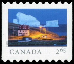 Iceberg Alley Near Ferryland - Newfoundland - Quarterly Pack Die Cut Canada Postage Stamp | From Far and Wide