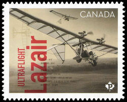 Ultraflight Lazair - Quarterly Pack Die Cut Canada Postage Stamp | Canadians in Flight