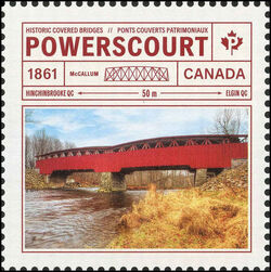 Powerscourt Bridge - WA Canada Postage Stamp | Historic Covered Bridges