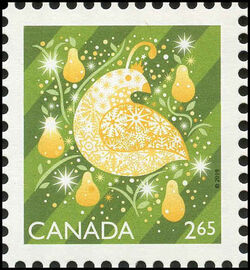 Partridge in a Pear Tree - WA Canada Postage Stamp | Shiny and Bright - Christmas 2019