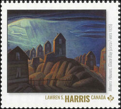 Lawren S. Harris - Miners’ Houses, Glace Bay (Circa 1925) - WA Canada Postage Stamp | Group of Seven