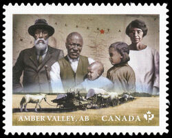 Amber Valley Farmers - Alberta - Quarterly Pack Die Cut Canada Postage Stamp | Black History Month