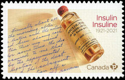 Insulin 100th Anniversary - Quarterly Pack Die Cut Canada Postage Stamp