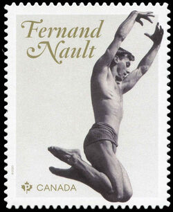Fernand Nault - Quarterly Pack Die Cut Canada Postage Stamp | Canadian Ballet Legends