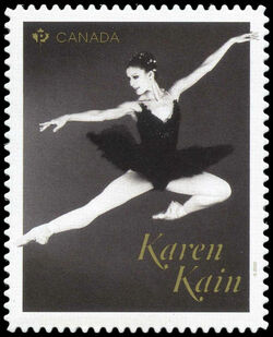 Karen Kain - Quarterly Pack Die Cut Canada Postage Stamp | Canadian Ballet Legends