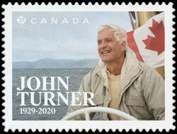 John Turner, 1929-2020 - Quarterly Pack Die Cut Canada Postage Stamp