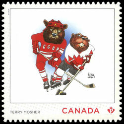 Terry Mosher (Aislin) - Quarterly Pack Die Cut Canada Postage Stamp | Editorial Cartoonists