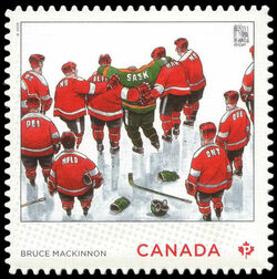Bruce MacKinnon - Quarterly Pack Die Cut Canada Postage Stamp | Editorial Cartoonists