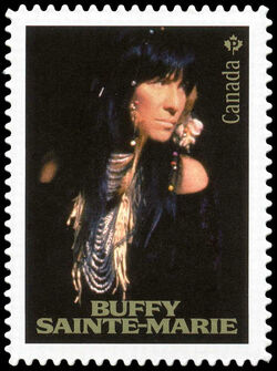 Buffy Sainte-Marie - Quarterly Pack Die Cut Canada Postage Stamp