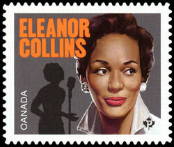 Eleanor Collins - Quarterly Pack Die Cut Canada Postage Stamp | Black History Month