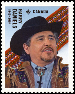 Harry Daniels - WA Canada Postage Stamp | Indigenous Leaders