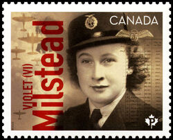 Violet (Vi) Milstead - WA Canada Postage Stamp | Canadians in Flight