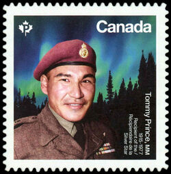 Tommy Prince - Quarterly Pack Die Cut Canada Postage Stamp