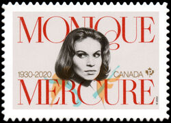 Monique Mercure - Quarterly Pack Die Cut Canada Postage Stamp