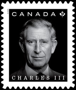 His Majesty King Charles III - Quarterly Pack Die Cut Canada Postage Stamp
