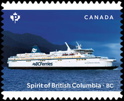 Spirit of British Columbia - Quarterly Pack Die Cut Canada Postage Stamp | Ferries