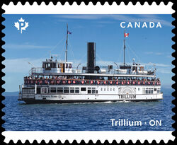Trillium - Quarterly Pack Die Cut Canada Postage Stamp | Ferries