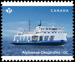 Alphonse-Desjardins - Quarterly Pack Die Cut Canada Postage Stamp | Ferries