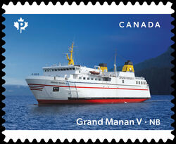 Grand Manan V - Quarterly Pack Die Cut Canada Postage Stamp | Ferries