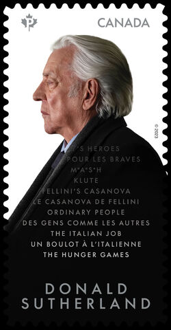 Donald Sutherland - Quarterly Pack Die Cut Canada Postage Stamp