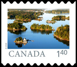 Thousand Islands - ON - Quarterly Pack Die Cut Canada Postage Stamp